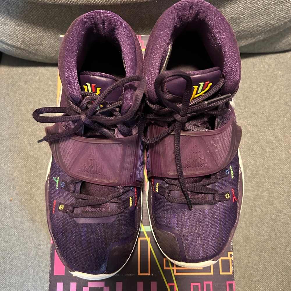 Nike Kids Shoes - Purple with Yellow Accents